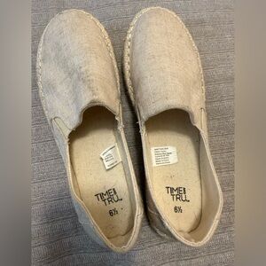 Time and Tru Beige Slip-On Flats